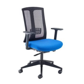 Ronan mesh back operators chair with fixed arms blue - RON300T1-B