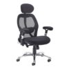Sandro mesh back executive chair with black air mesh seat and head rest - SND300K2-K