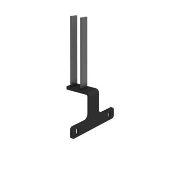 Screen bracket for intermediate back to back Adapt and Fuze desks black - EDILSB-K
