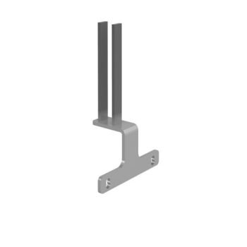 Screen bracket for intermediate back to back Adapt and Fuze desks silver - EDILSB-S