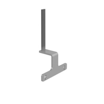 Screen bracket for the ends of back to back Adapt and Fuze desks silver - EDELSB-S