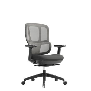 Shelby black mesh back operator chair with black fabric seat - SHL300K2-K