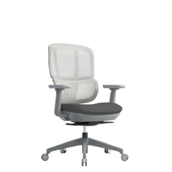 Shelby grey mesh back operator chair with grey fabric seat - SHL300K2-G