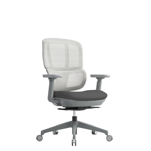 Shelby grey mesh back operator chair with grey fabric seat - SHL300K2-G