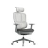 Shelby grey mesh back operator chair with headrest and grey fabric seat - SHL301K2-G