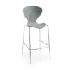 Sienna one piece stool with chrome legs (pack of 2) grey - SIE50009-G