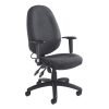 Sofia adjustable lumbar operators chair charcoal - SOF300T1-C