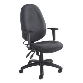 Sofia adjustable lumbar operators chair charcoal - SOF300T1-C