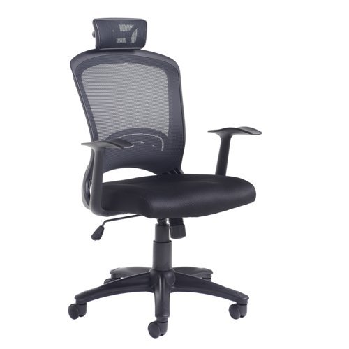 Solaris mesh back operator chair black - SOL300T1-K