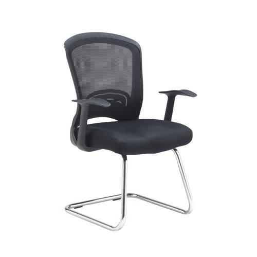 Solaris mesh visitors chair black - SOL100C1-K