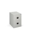 Steel 2 drawer contract filing cabinet 711mm high goose grey - DCF2G