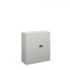 Steel contract cupboard with 1 shelf 1000mm high goose grey - DSC40G