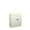 Steel contract cupboard with 1 shelf 1000mm high white - DSC40WH