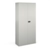 Steel contract cupboard with 4 shelves 1968mm high goose grey - DSC78G
