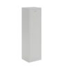 Steel police locker with 1 shelf and 1 coat rail grey with grey door - WKPL181G