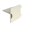 Storage unit insert cupboard with leather strap handle and inner shelf white - CSI-CS-WH