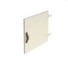 Storage unit insert cupboard with leather strap handle white - CSI-C-WH