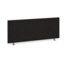 Straight desktop fabric screen 1000mm x 400mm charcoal - ES1000S-C
