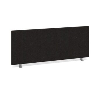 Straight desktop fabric screen 1000mm x 400mm charcoal - ES1000S-C