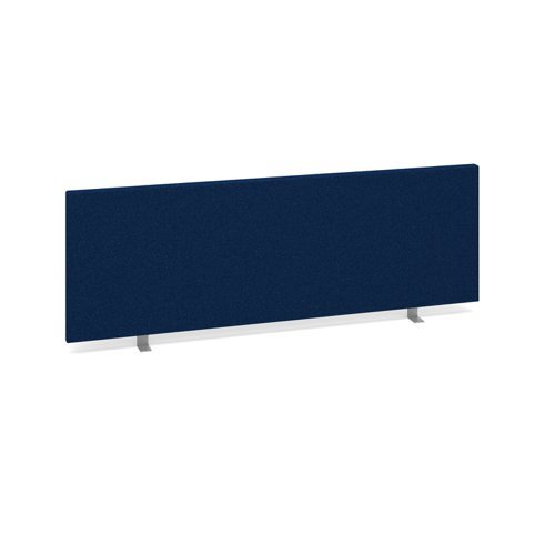 Straight desktop fabric screen 1200mm x 400mm blue - ES1200S-B