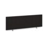 Straight desktop fabric screen 1200mm x 400mm charcoal - ES1200S-C