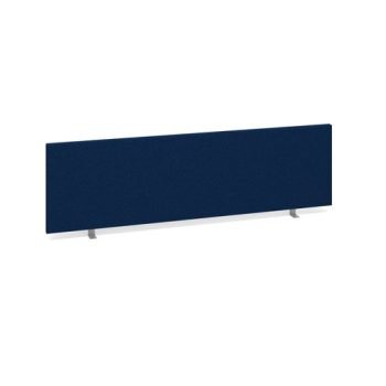 Straight desktop fabric screen 1400mm x 400mm blue - ES1400S-B
