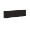 Straight desktop fabric screen 1400mm x 400mm charcoal - ES1400S-C