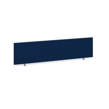Straight desktop fabric screen 1600mm x 400mm blue - ES1600S-B