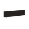 Straight desktop fabric screen 1600mm x 400mm charcoal - ES1600S-C