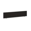 Straight desktop fabric screen 1800mm x 400mm charcoal - ES1800S-C