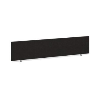 Straight desktop fabric screen 1800mm x 400mm charcoal - ES1800S-C