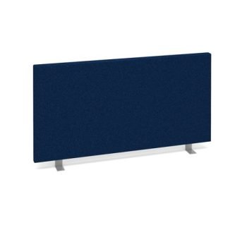 Straight desktop fabric screen 800mm x 400mm blue - ES800S-B
