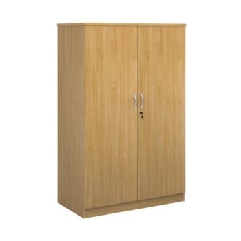 Systems double door cupboard 1600mm high oak - DD16O