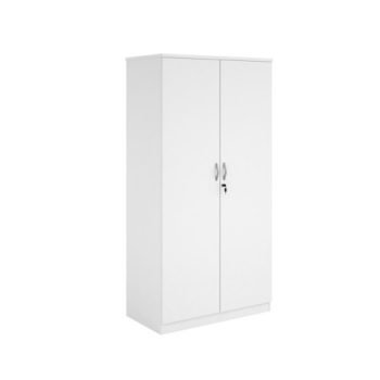 Systems double door cupboard 2000mm high white - DD20WH
