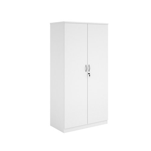 Systems double door cupboard 2000mm high white - DD20WH
