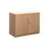Systems double door cupboard 800mm high beech - DD8B