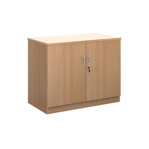 Systems double door cupboard 800mm high beech - DD8B