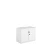 Systems double door cupboard 800mm high white - DD8WH