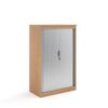 Systems horizontal tambour door cupboard 1600mm high beech - ST16B