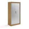 Systems horizontal tambour door cupboard 2000mm high oak - ST20O