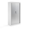 Systems horizontal tambour door cupboard 2000mm high white - ST20WH
