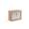 Systems horizontal tambour door cupboard 800mm high beech - ST8B