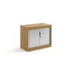 Systems horizontal tambour door cupboard 800mm high oak - ST8O