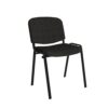 Taurus meeting room stackable chair with black frame and no arms charcoal - TAU40002-C