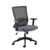 Travis grey mesh back operator chair with grey fabric seat and black base - TVS300T1-K