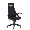 Tuscan high back fabric managers chair with head support black - TUS300T1-K