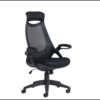 Tuscan mesh high back chair with head support black - TUS300T1