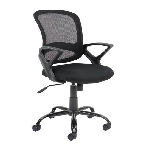 Tyler mesh back operator chair with black frame - TYL-300T1-K