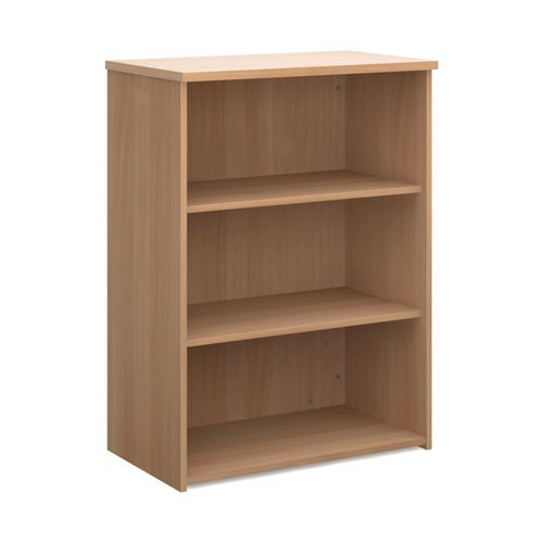 Universal bookcase 1090mm high with 2 shelves beech - R1090B