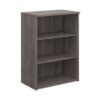 Universal bookcase 1090mm high with 2 shelves grey oak - R1090GO